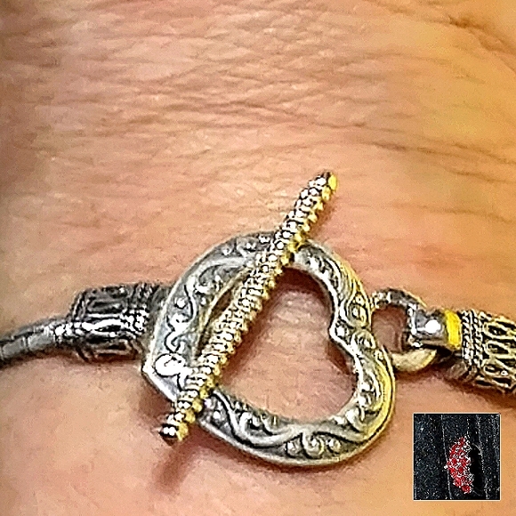 BALINESE STERLING BRACELET 7.5" INCH LONG  TULANG THE MAKING PROCESS BELOW. 👇 - Picture 8 of 10